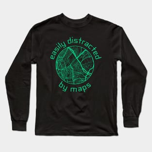 Vintage Cartography | Map Making | Geography Lover Long Sleeve T-Shirt